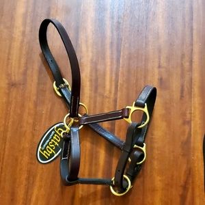 Leather weanling halter